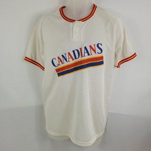 Selkirk Manitoba Motor Hotel Canadians Vintage Mesh Baseball Jersey Mens Medium